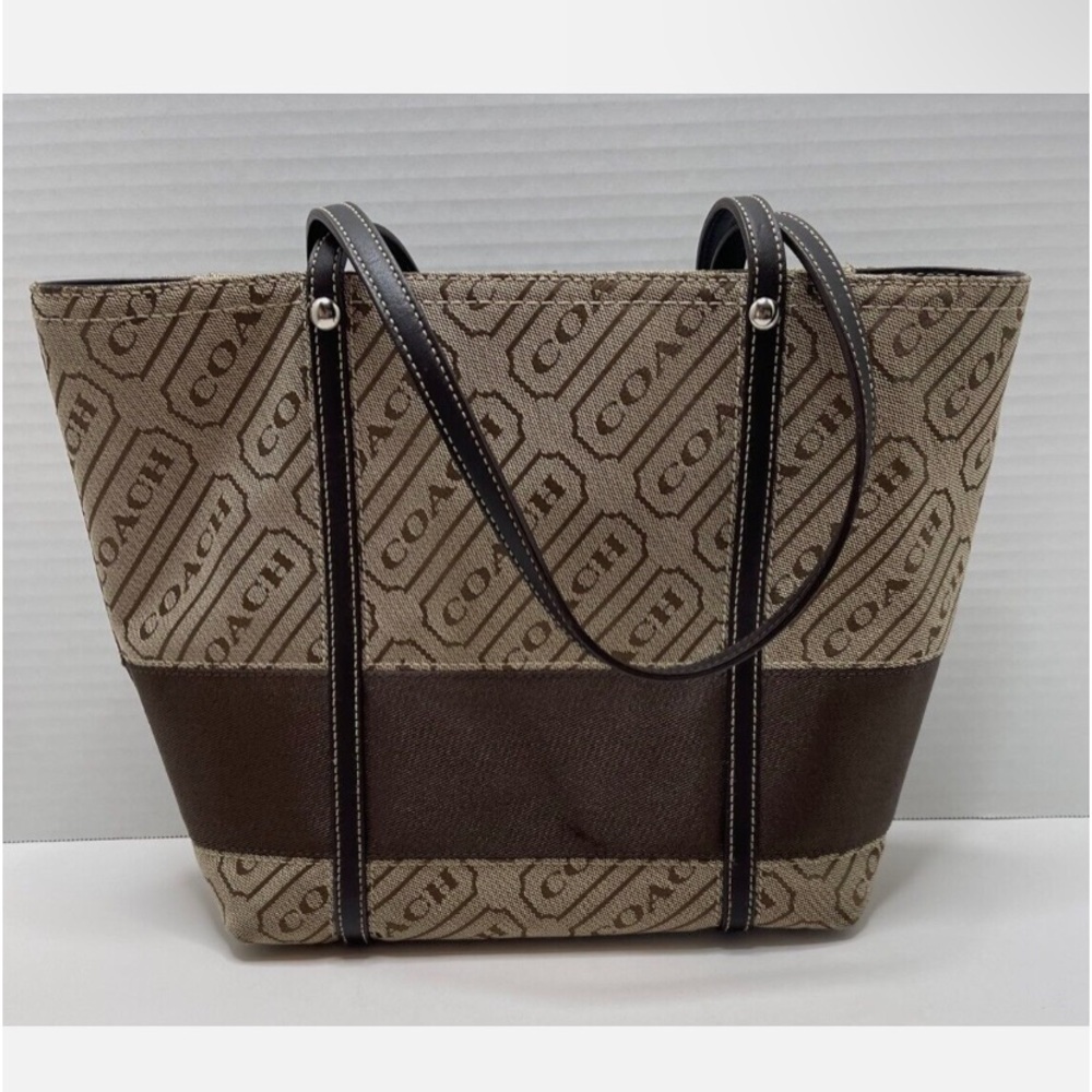 Coach signature lorenge shoulder tote bag